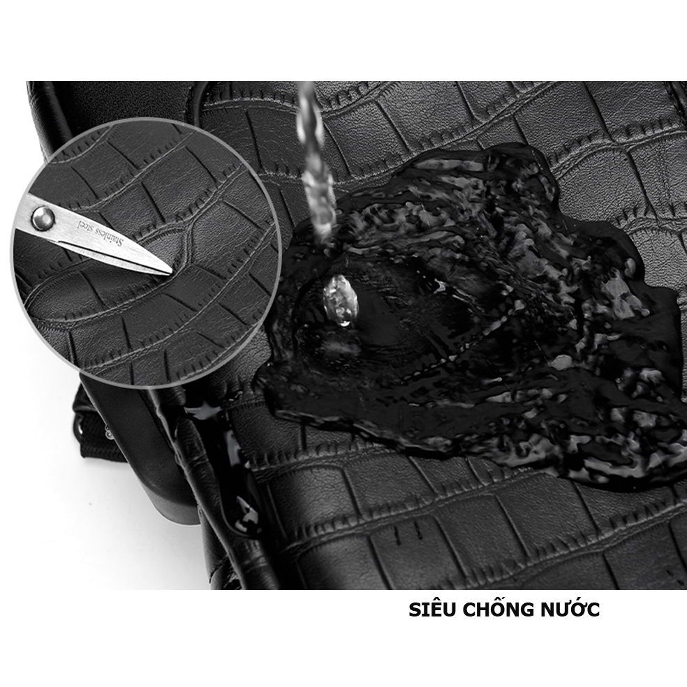 Túi đeo chéo nam da bò vân cá sấu - BEE GEE DCN9075