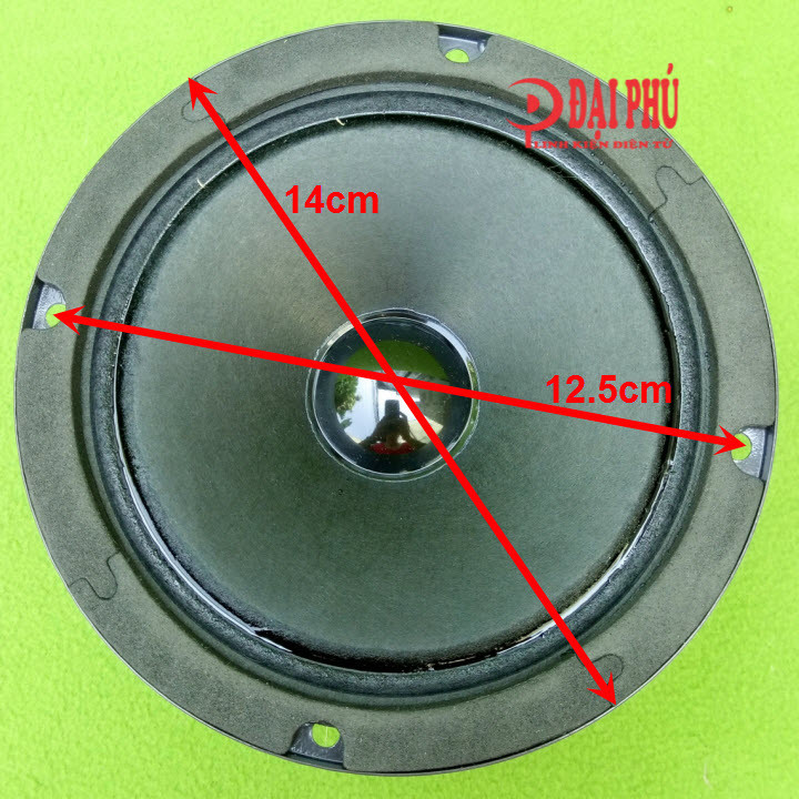 Loa mid 14 , loa trung 14 , loa mid trung 14 cho loa kéo công suất loa 25W 6Ohm