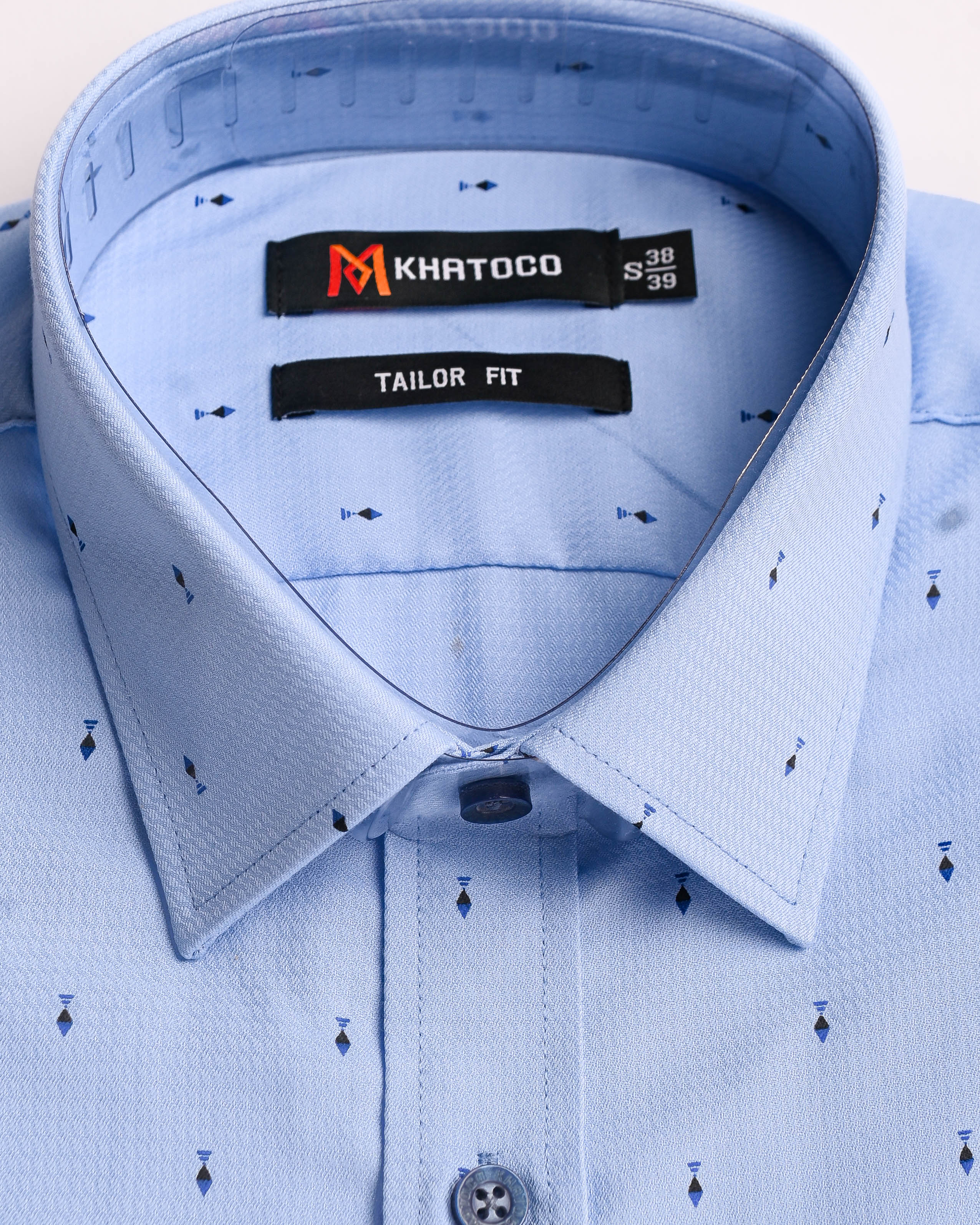 Áo sơ mi nam Khatoco tay dài form Tailor fit