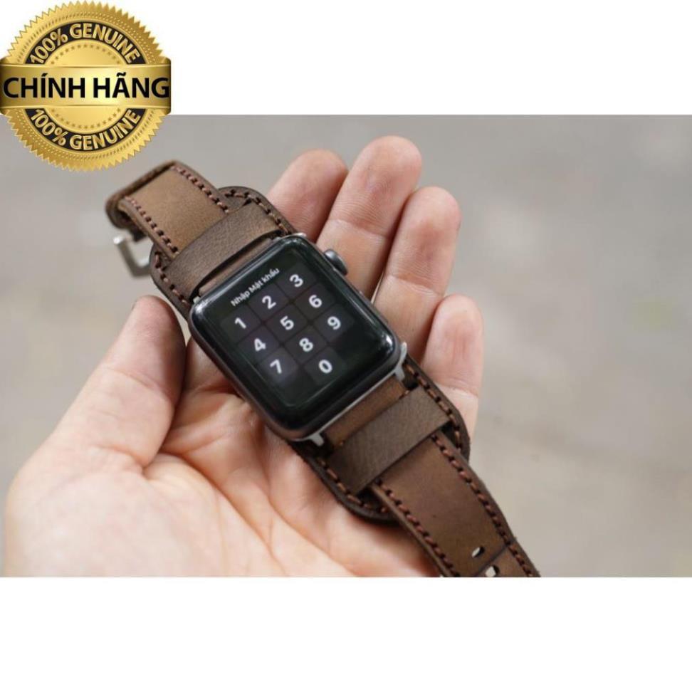 Dây đồng hồ da bò nâu đất RAM BUNDSTRAP B1 dành cho Apple Watch cực đẹp .