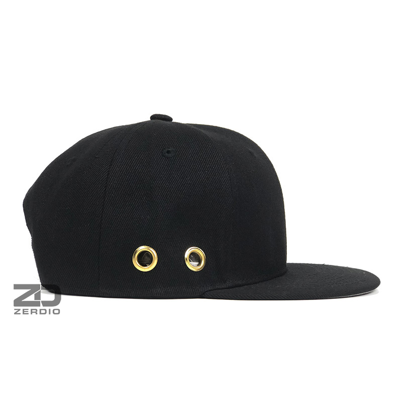 Nón hiphop, mũ snapback đen nam nữ SN95 vải kaki cao cấp