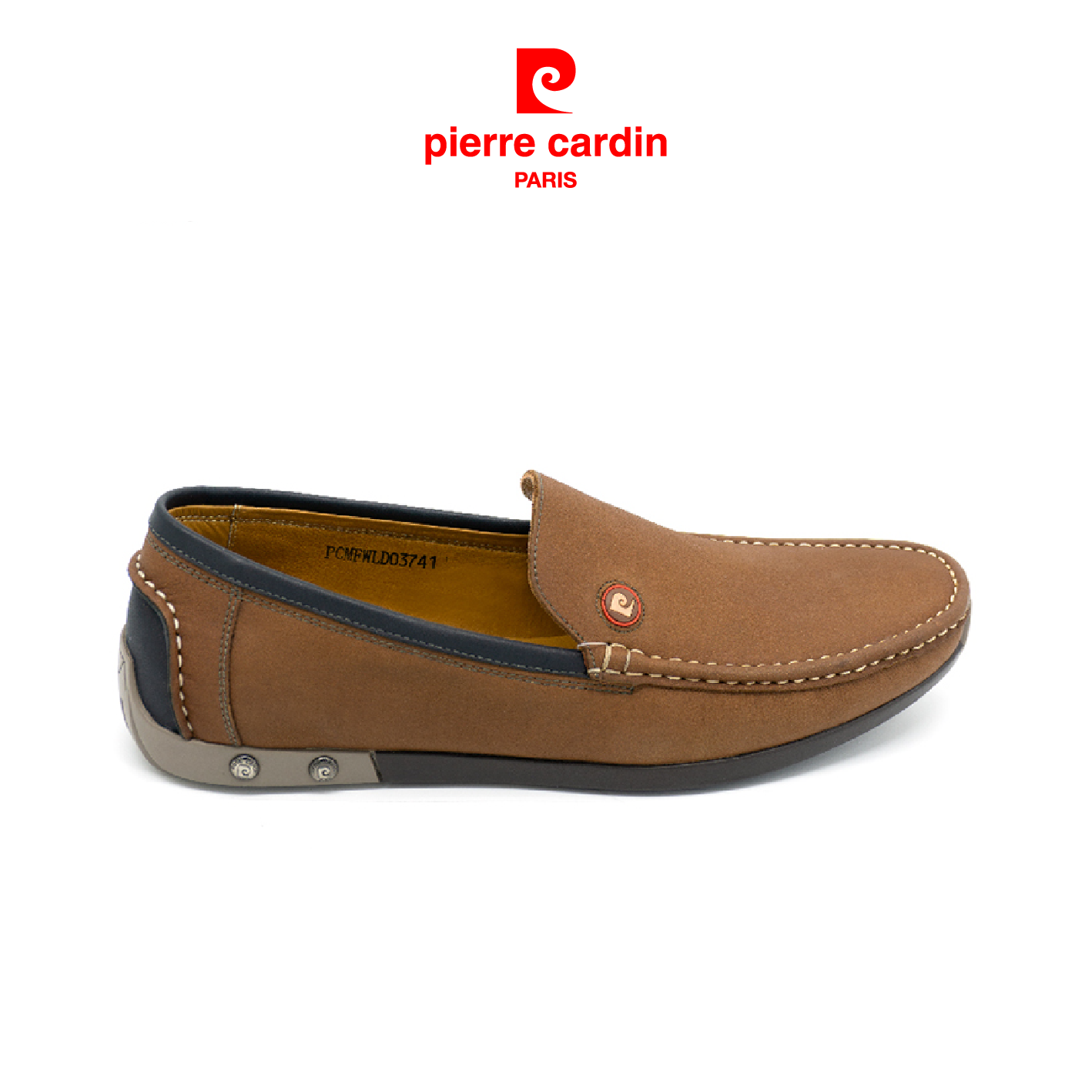 Giày Da Pierre Cardin Brown Loafer PCMFWL037GLD