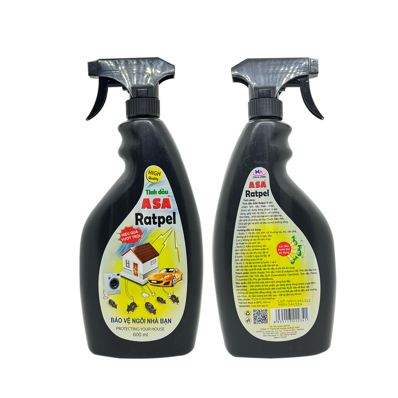 Tinh dầu ASA Ratpel - 600ml