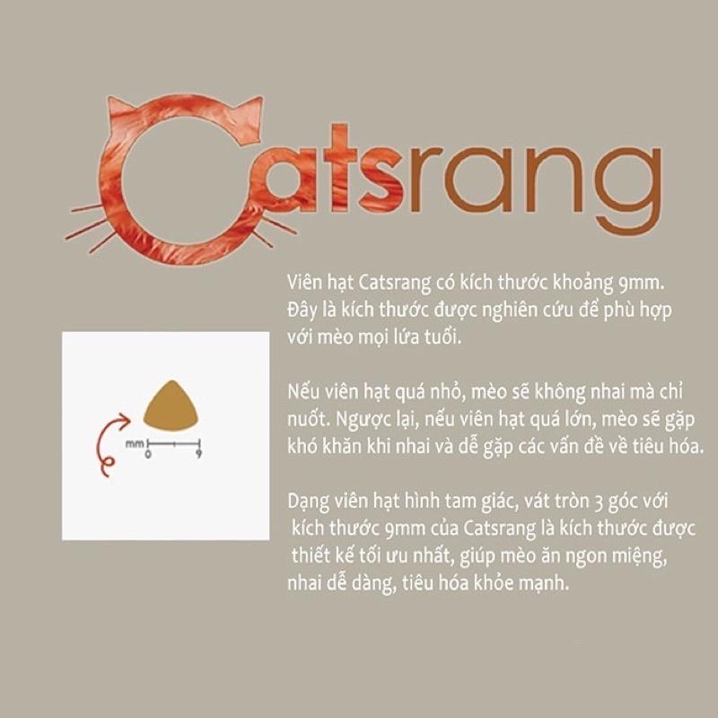 Thức Ăn Hạt Khô Catsrang Cho Mèo Chiết Túi Zip Bạc Giá Rẻ gói triết 1kg