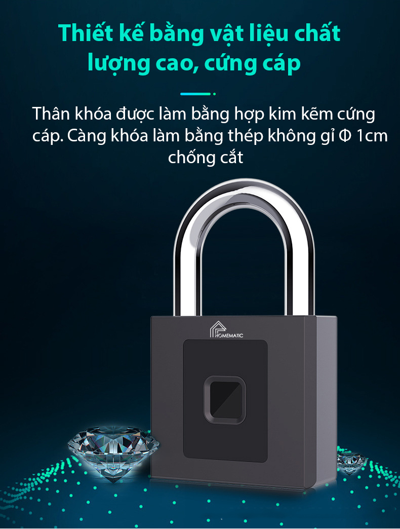 Khóa vân tay càng to Bluetooth HM-LF01