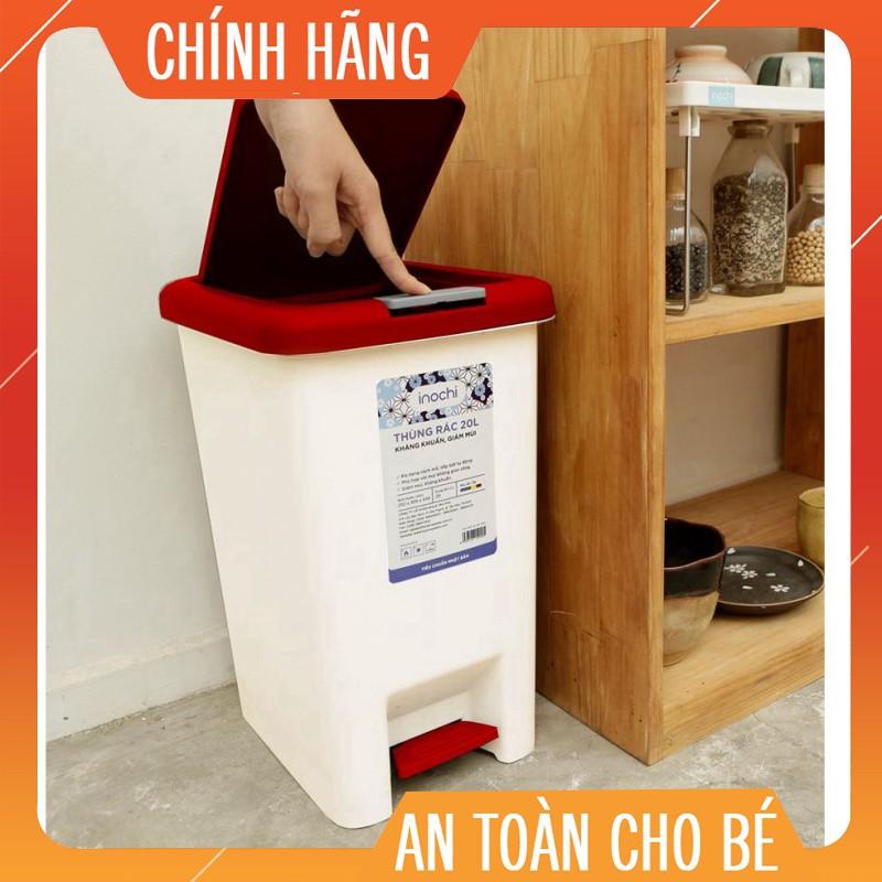 Thùng rác đạp chữ nhật Inochi 20L