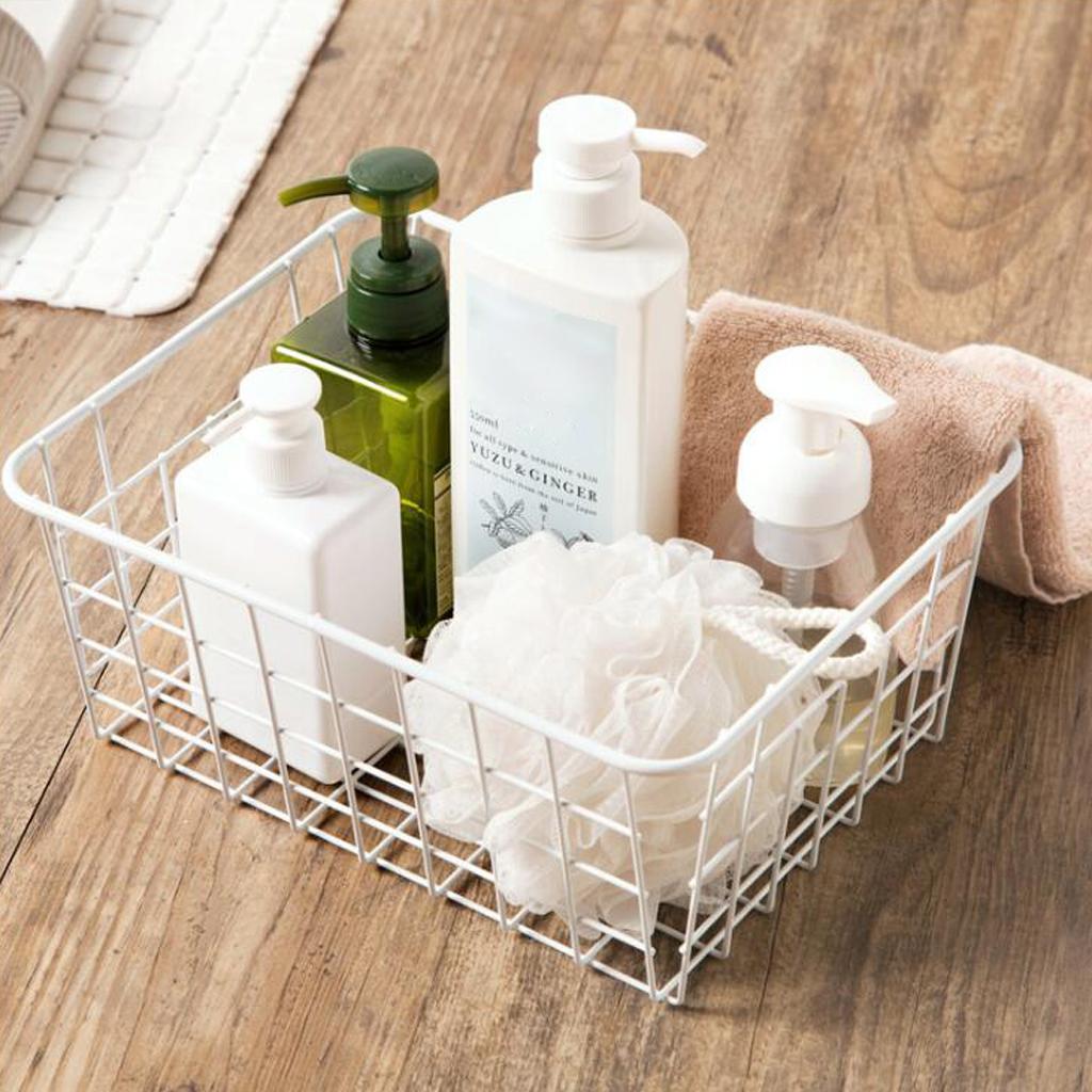 Iron Handle Basket Retro Wire Basket Home Decor Storage Basket