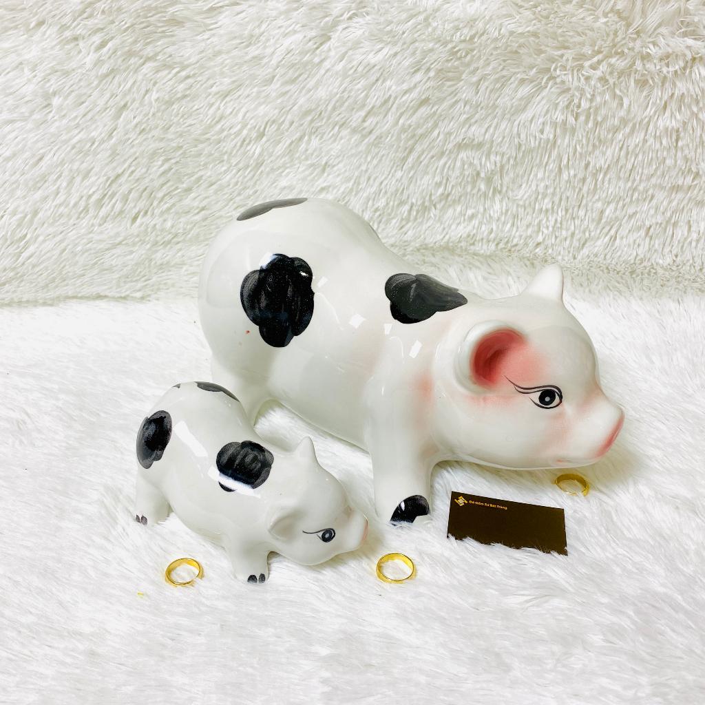 Heo còi tiết kiệm cute, chất liệu Gốm Sứ Bát Tràng