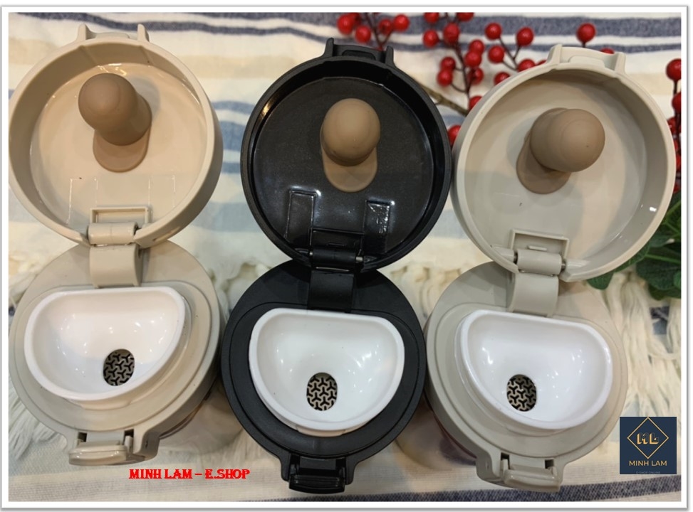 Bình giữ nhiệt, bình coffee Inox 2 lớp SUS 304 nắp bật tiện dụng 500ml