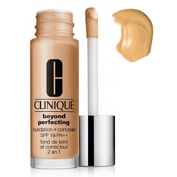 Kem nền và che khuyết điểm Clinique Beyond Perfecting Foundation and Concealer SPF 19/PA++ #True Beige 30ml