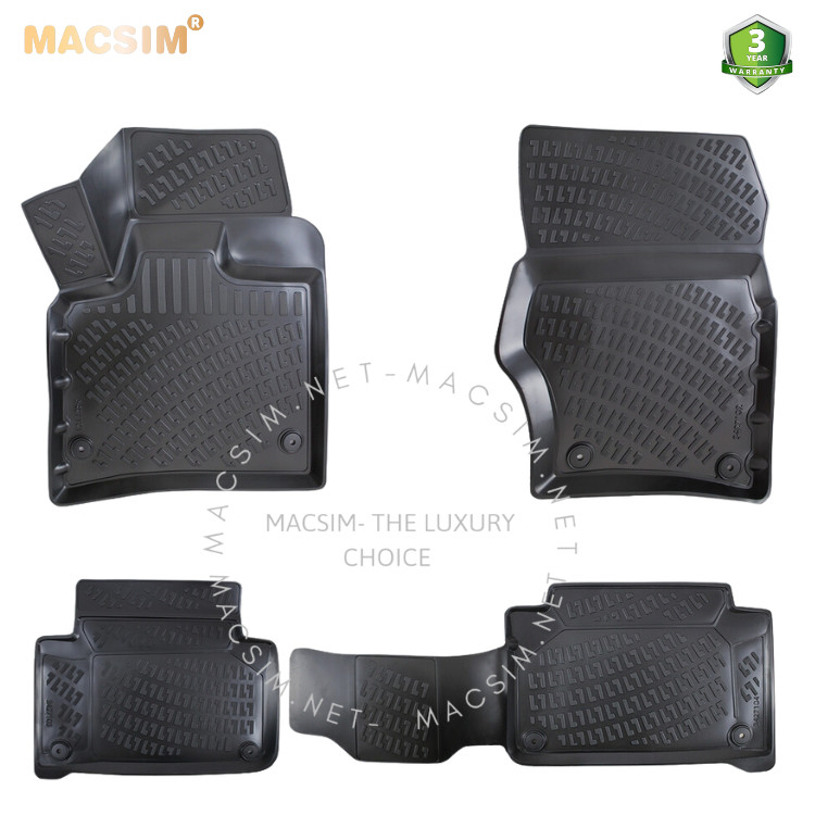 Thảm lót sàn ô tô nhựa TPU Silicon Audi Q7 First generation  2005- 2015 Nhãn hiệu Macsim