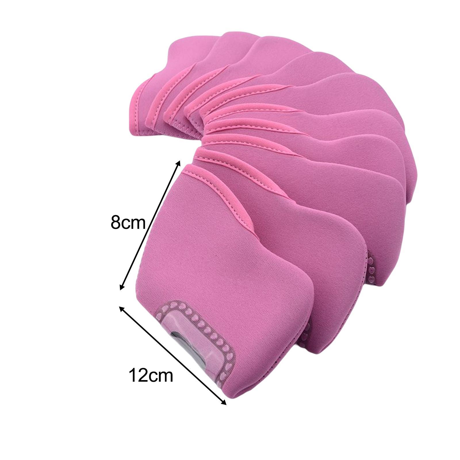 10Pcs Golf Iron Club Head Covers Golf Headcover Waterproof Golf Club Head Cover for Outdoor Sports