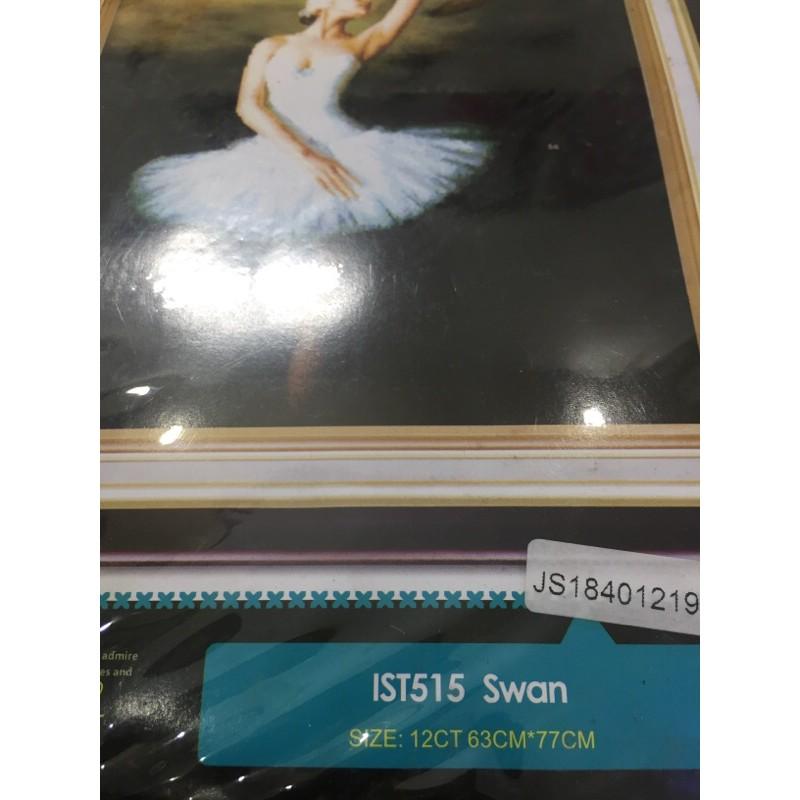 Tranh thêu chữ thập Swan 63x77cm