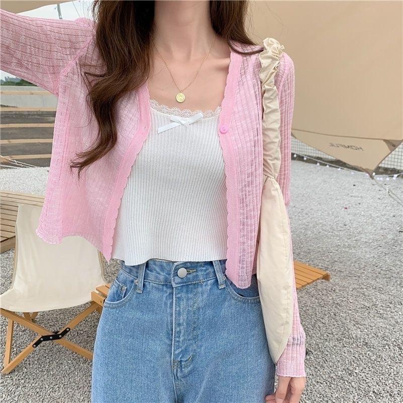 CADIGAN LEN TĂM MỎNG CROTOP PASTEL