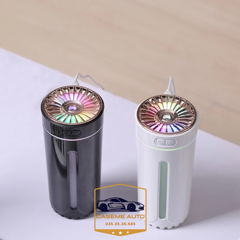[Tặng Tinh Dầu] Máy Xông Khuếch Tán Tinh Dầu Trên Ô Tô, Xe Hơi Phun Sương Aroma, Máy Xông Tinh Dầu Ô Tô, Bàn Làm Việc - Hàng Nhập Khẩu