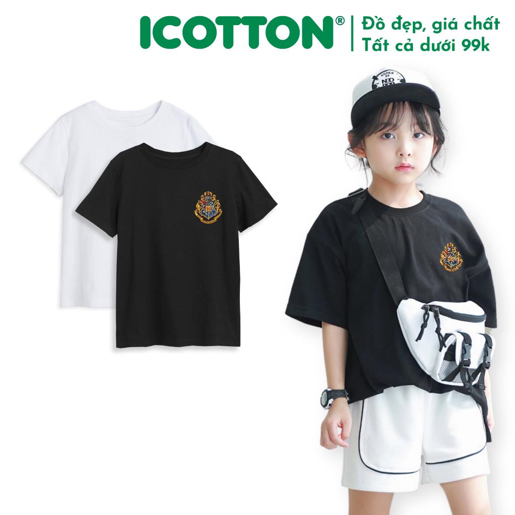 Áo cộc tay Icotton cho bé Hogwarts Harry potter BT135 - Trắng