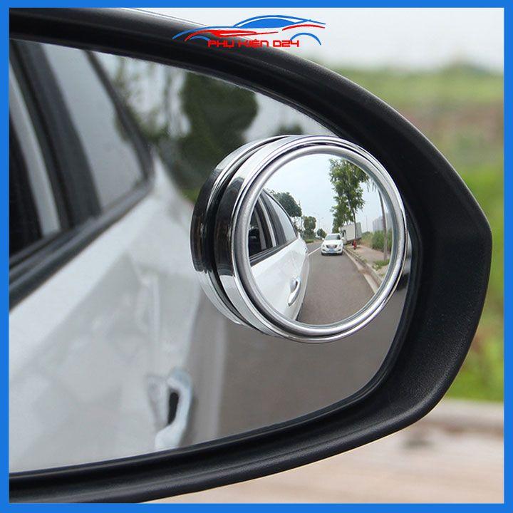 Gương tròn nhỏ 55mm kính HD cho xe ô tô xóa điểm mù điều chỉnh xoay 360 độ