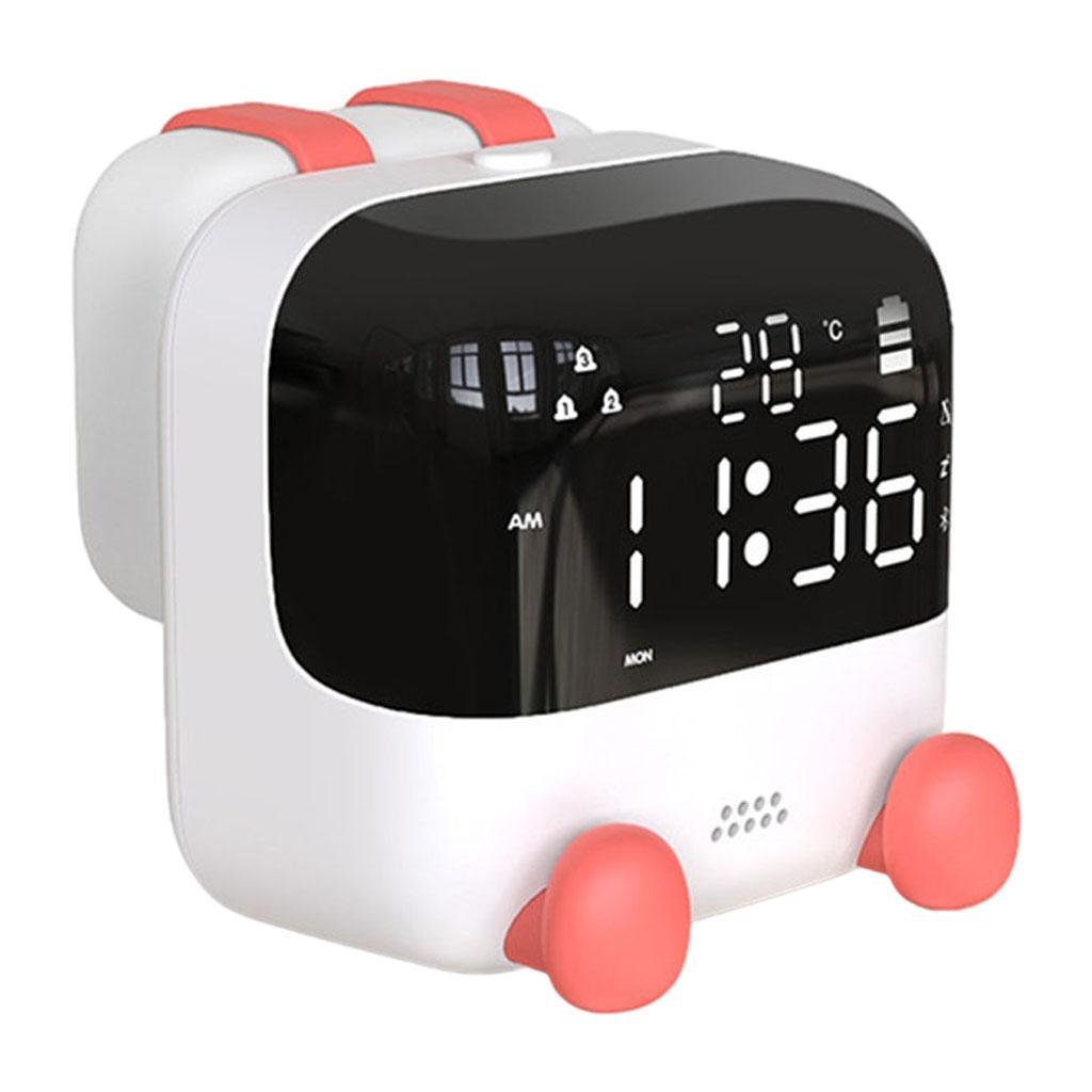 Portable Travel Alarm Clock with USB Charger Small Digital
