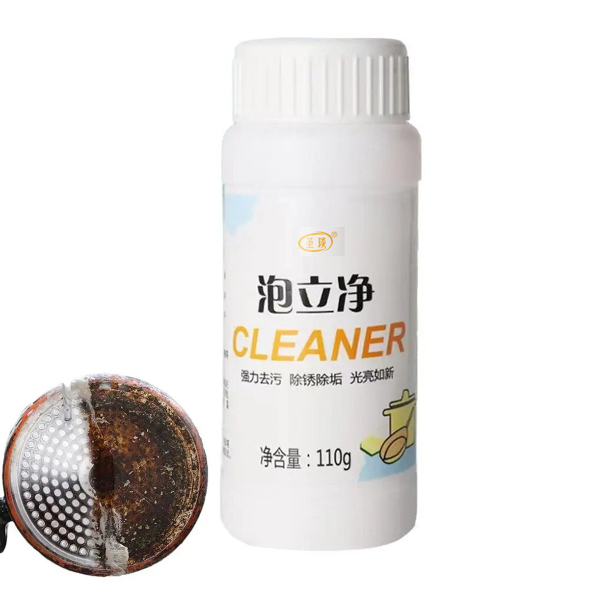 Lọ Bột Tẩy Rửa Xoong Nồi Đa Năng Cleaner Giúp Tẩy Sạch Dầu Mỡ, Rỉ Sét, Vết Bẩn 110G