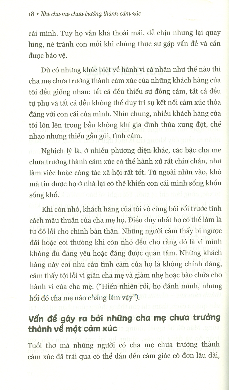 Khi Cha Mẹ Chưa Trưởng Thành Cảm Xúc - Lindsay C. Gibson - Khải Nguyễn dịch -