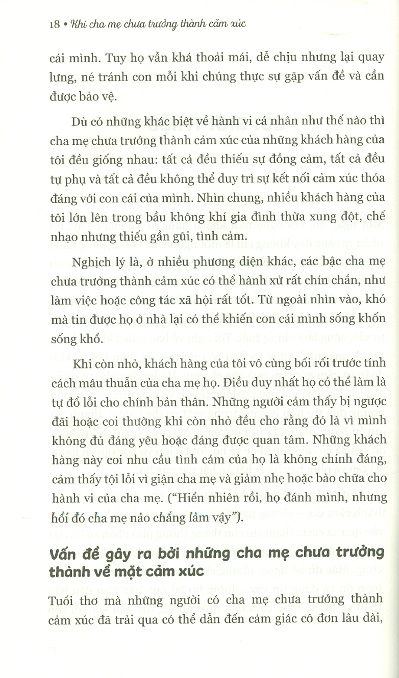 Khi Cha Mẹ Chưa Trưởng Thành Cảm Xúc - Lindsay C. Gibson - Khải Nguyễn dịch - (bìa mềm)