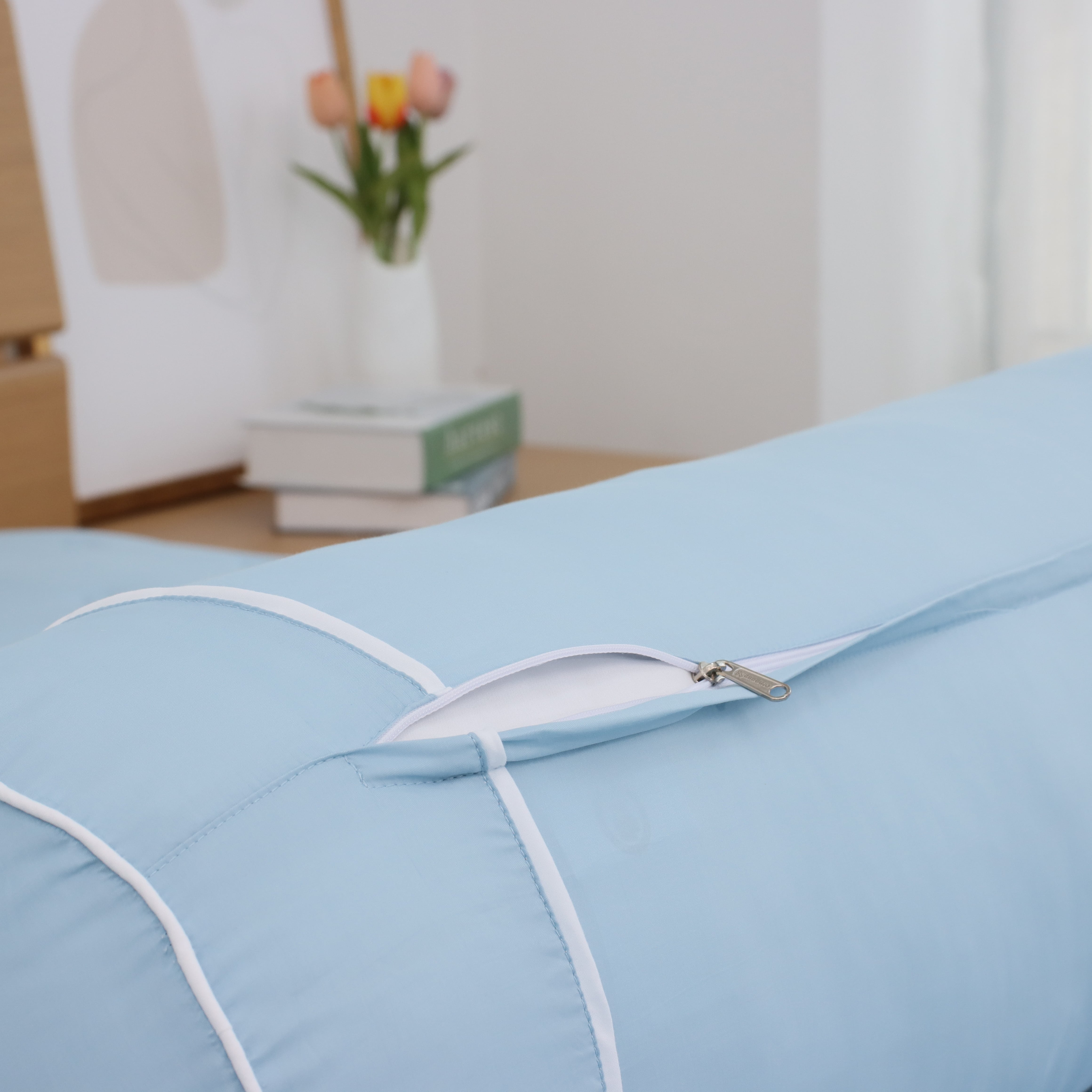 Vỏ Gối Ôm Khóa Kéo K - Bedding By Everon Chất Vải Ice - Tencel Knts 80X100Cm 1 Cái - Knts403