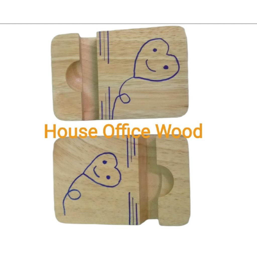 Đế điện thoại gỗ, giá để điện thoại House Office Wood Kích thước Rộng 7x Dài 11x Dầy 2,5cm