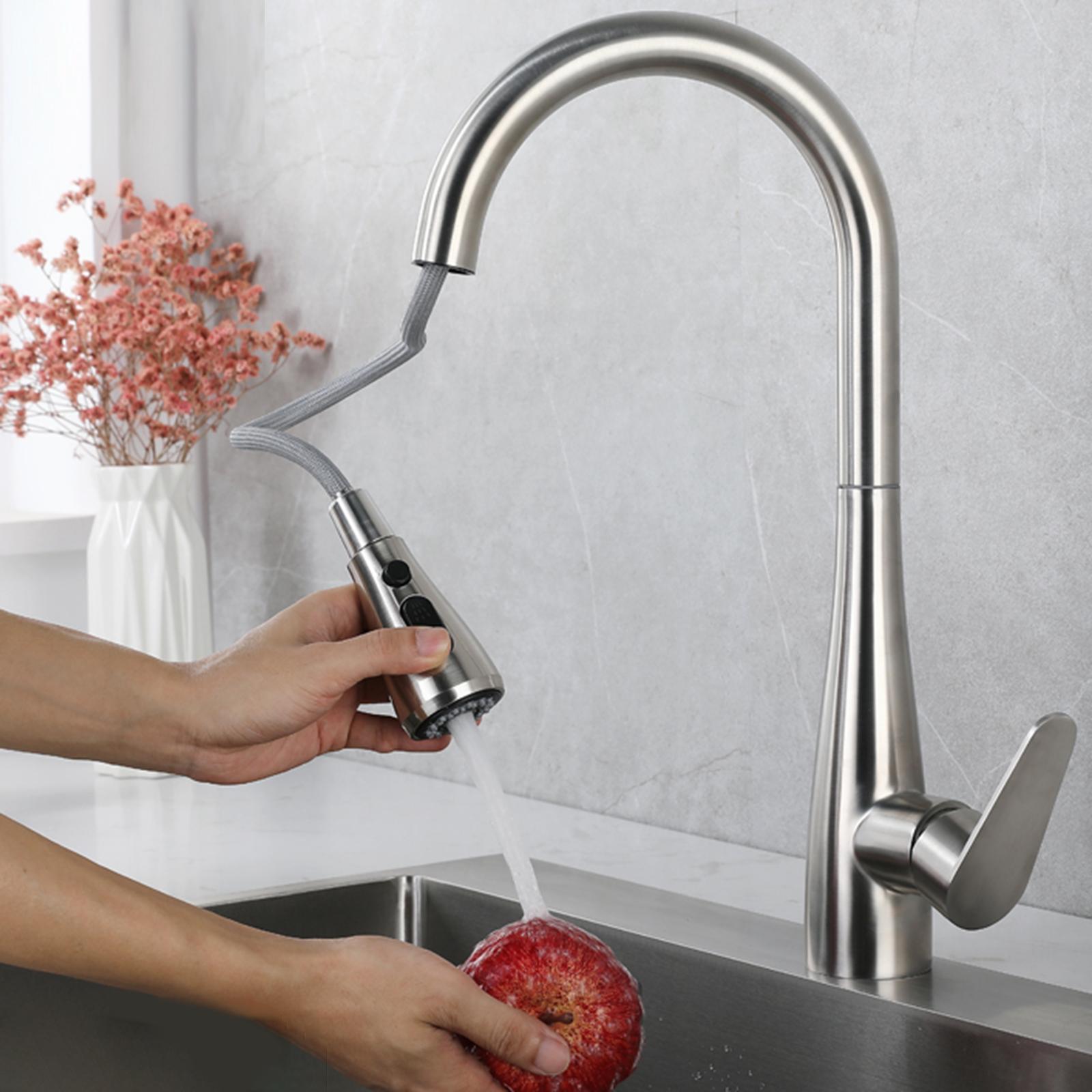 Kitchen Sink Faucets 360 Degree Mixer Tap Universal for Bathroom Laundry RV