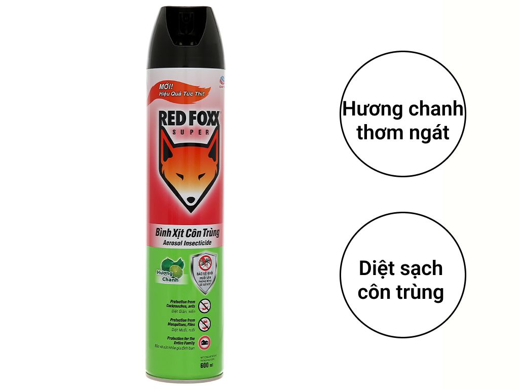 Bình xịt côn trùng RED FOXX (600ml)