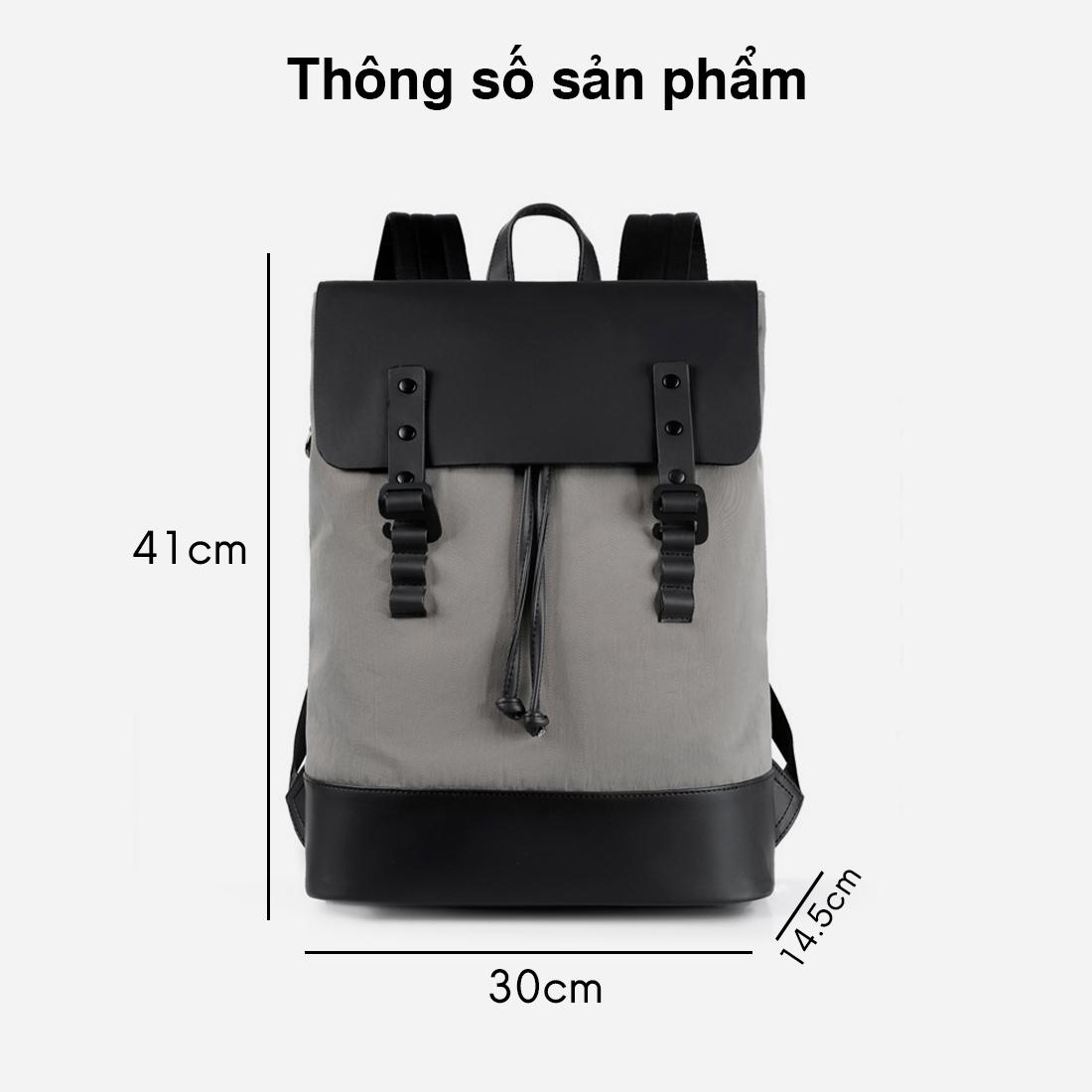 Balo Nam Nữ MENDO - Balo thời trang dây rút, phong cách trẻ trung - B8038