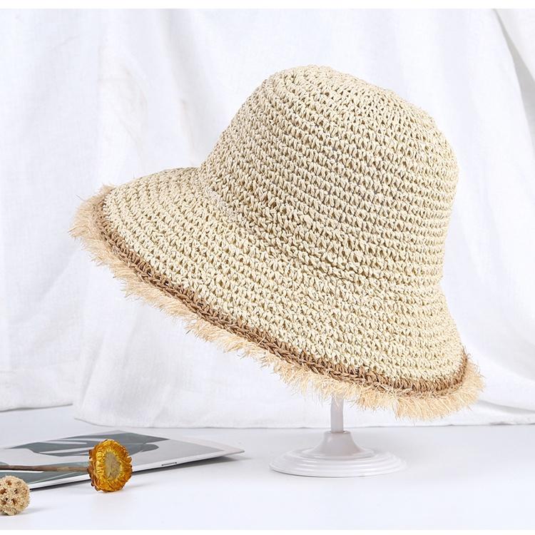 Mũ cói nón cói đi biển du lịch rộng vành phong cách thời trang vintage cho nữ TB36