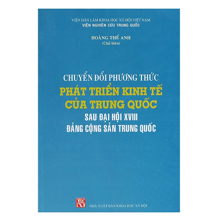 Sách - Chuyển đổi phương thức phát triển kinh tế của Trung Quốc sau Đại hội  XVIII Đảng cộng sản Trung Quốc