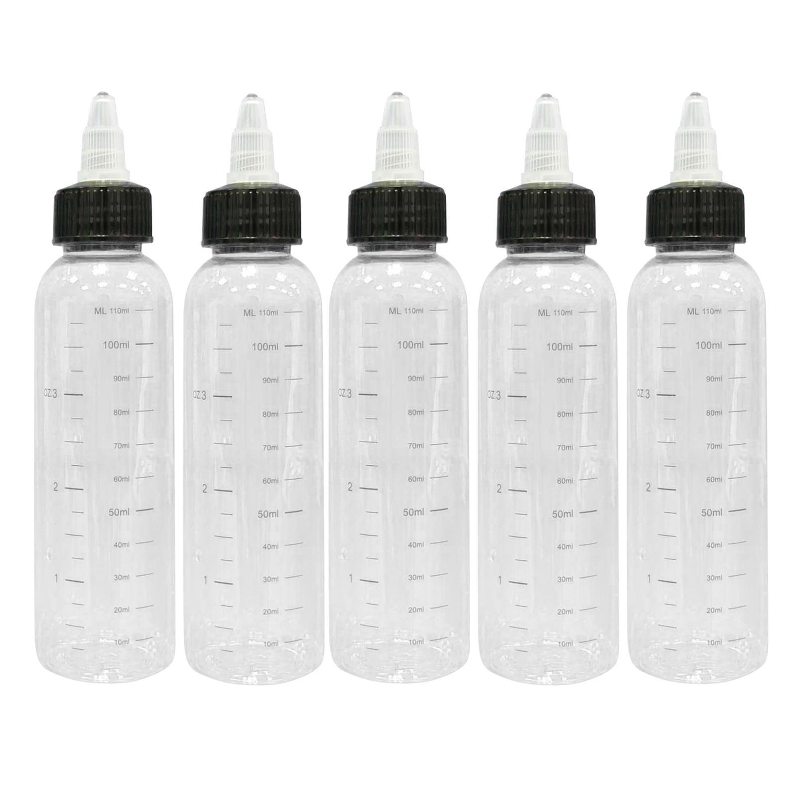 10pcs 120/250ml Tattoo Ink Bottle with Twist Hat + Scale