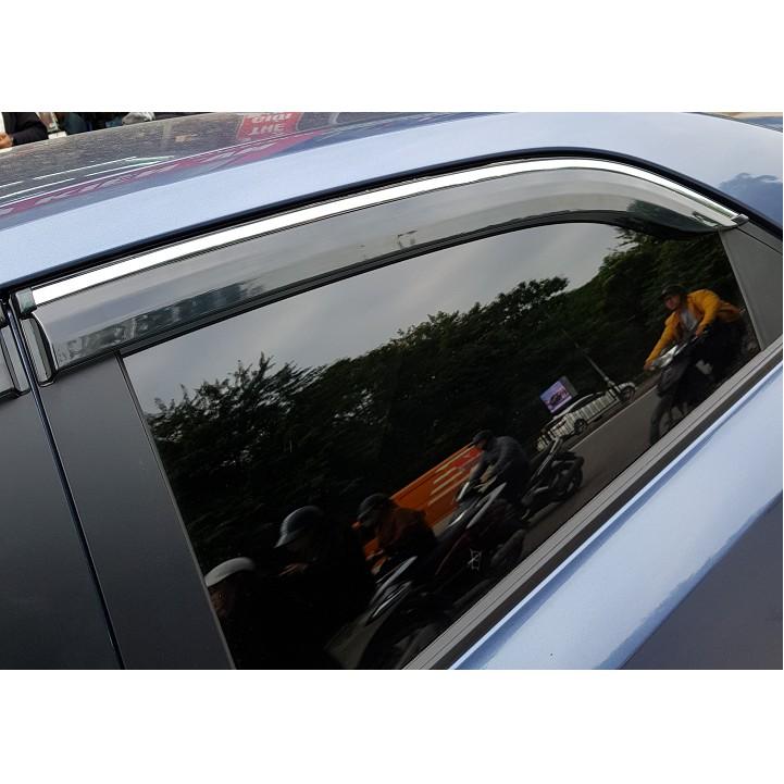 Bộ vè che mưa Kia Soluto chỉ mạ Crom cao cấp