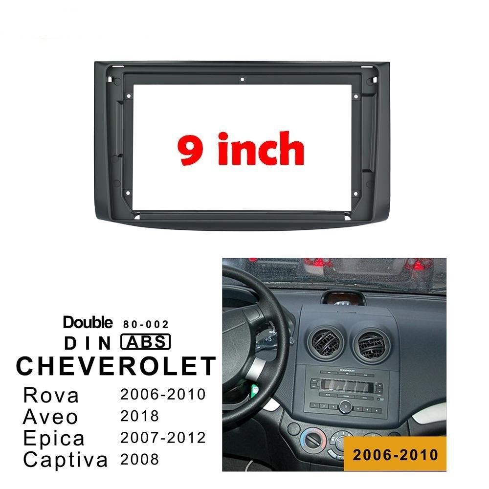 MẶT DƯỠNG LẮP DVD ANDROID CHO XE CHEVROLET AVEO-GENTRA-CAPTIVA 9INCH 2012-2019- CÓ DÂY GIẮC THEO XE