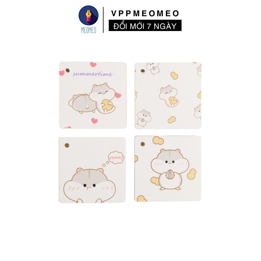 Flashcard Khổ Lớn MeoMeo 80 Tờ 7x7cm Cute