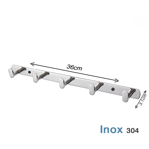 Móc Áo Inox 304 M1 không  gỉ 5 chân móc