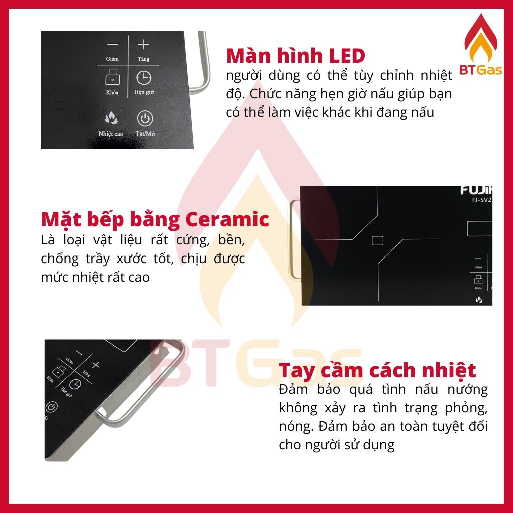 Bếp hồng ngoại cảm ứng Ladomax HA-666, bếp hồng ngoại đơn Ladomax không kén nồi công suất 2200W