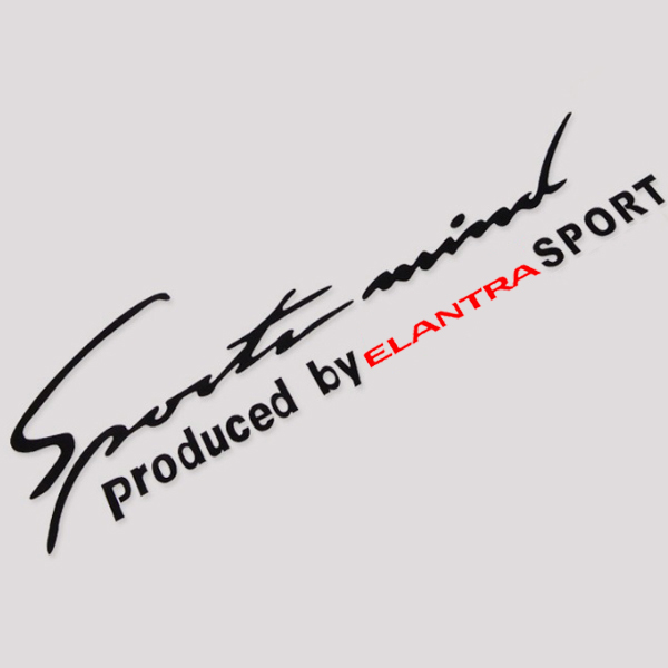 Tem decal sport mind dán capo xe ô tô Elantra