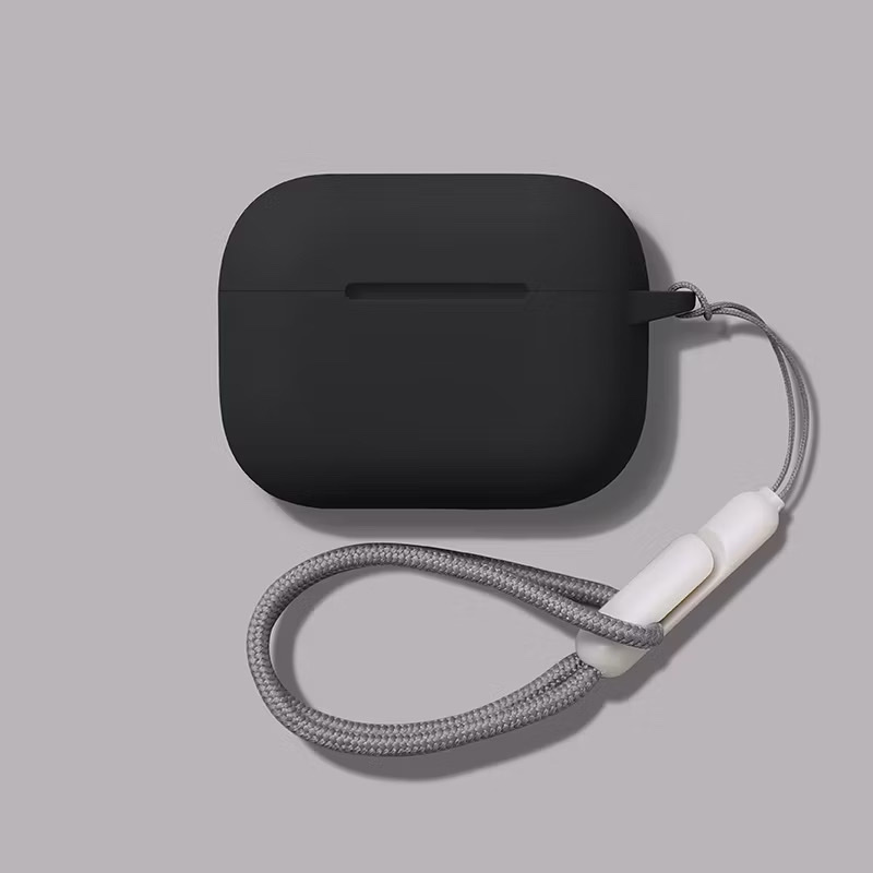 Case vỏ ốp bọc tai nghe dành cho Airpods 4, airpod Pro 2 silicon kèm dây đeo - HÀNG CHÍNH HÃNG