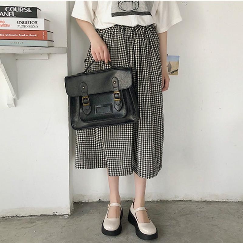 Small leather shoes round head Mary Jane single shoes