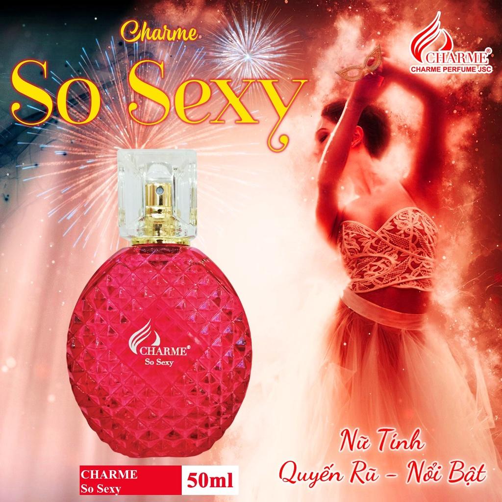 Nước Hoa Nữ CHARME SO SEXY 100ml Lưu Hương Lâu Phong Cách Quyến Rũ, Sang Trọng, Hiện Đại Chính Hãng