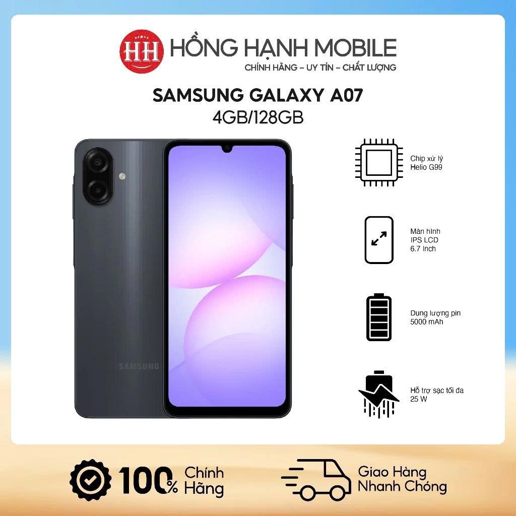 Điện Thoại Samsung Galaxy A07 4GB/128GB - Hàng Chính Hãng