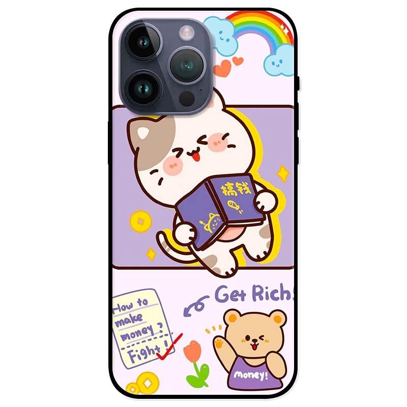 Ốp lưng dành cho Iphone 14 - Iphone 14 Plus - Iphone 14 Pro - Iphone 14 Pro Max - Mèo Giàu