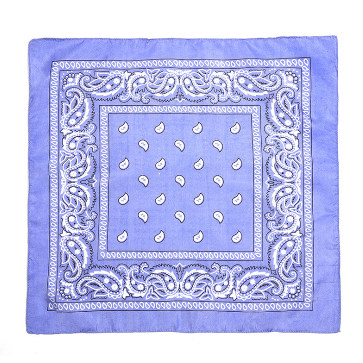 Bộ sưu tập khăn vuông cotton bandana turban XO Vintage BDN01 54x54cm - BDN01.3 Tím nhạt
