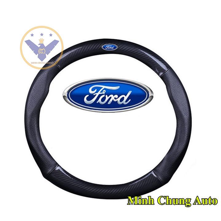 Bọc vô lăng ô tô logo các hãng-Cacbon