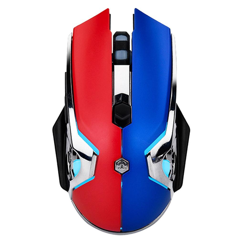 USB Gaming Mouse Backlit Optical 3200DPI for Windows  Laptop - Red