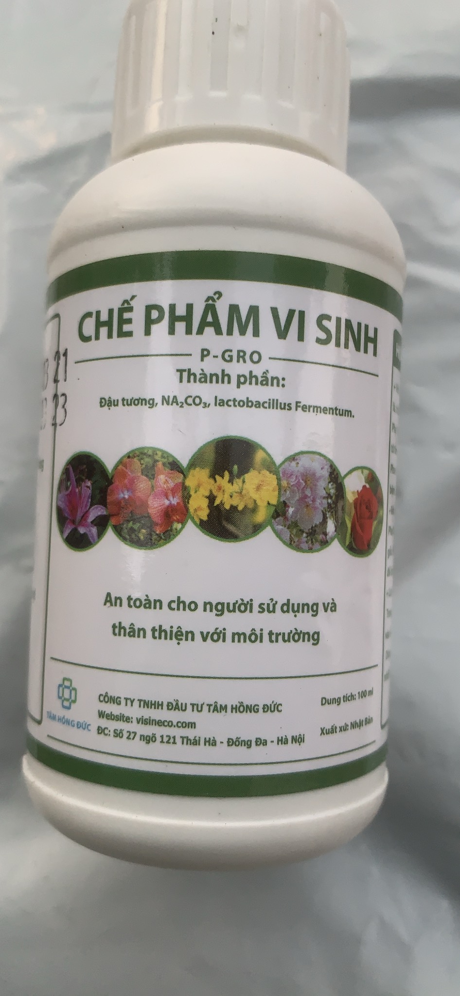 Chế Phẩm Vi Sinh Hữu Cơ P-GRO Trừ Nấm Sâu Bệnh siêu chất lượng lọ 100ml