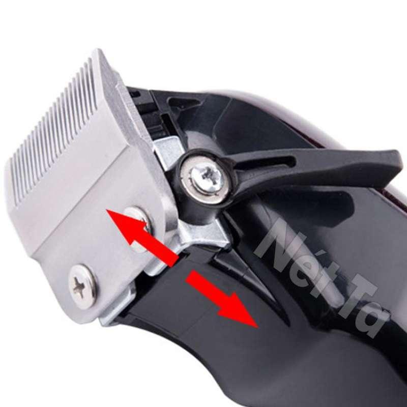Tông đơ cắt tóc không dây chuyên nghiệp cao cấp Kemei KM-2600 có thể cắm điện trực tiếp mẫu có nắp bạc đô.c quyề.n