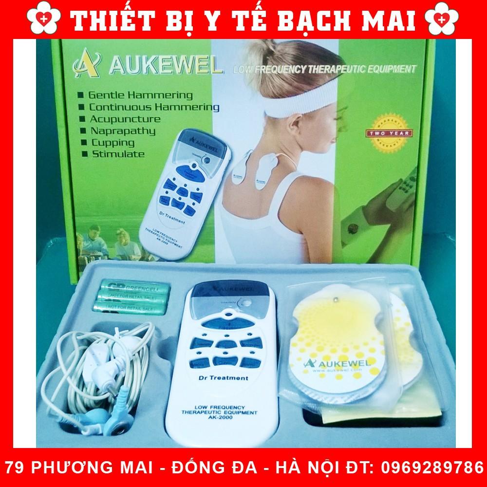 Máy Massage Trị Liệu Xung Điện Thương Hiệu Đức Aukewel AK-2000 Và 2 Cặp Miếng Dán